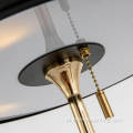 Style projektanta Nowoczesna lampa biurka na zamek błyskawiczny